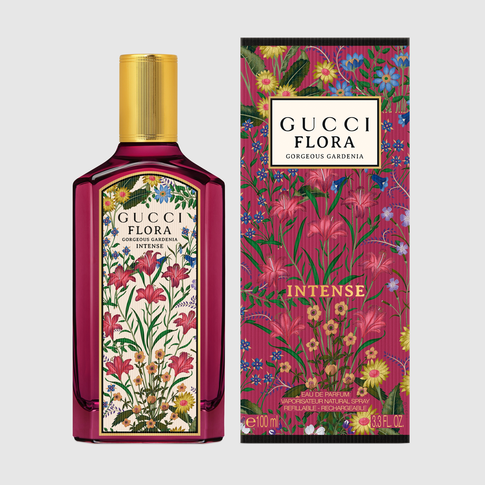  Gucci, Flora Gorgeous Gardenia Intense, Women, Floral, Gardenia, Mandarin, Sandalwood, Hedione, Elegant, Intense