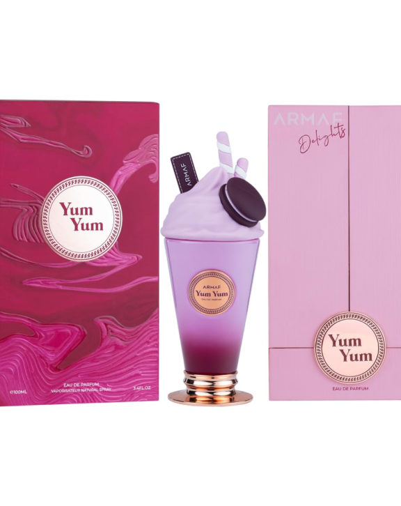 Armaf Yum Yum, Yum Yum EDP, Gourmand Floral Perfume, Sweet Fragrance, Dessert Perfume, Women's Fragrance, Raspberry Perfume, Almond Cream Scent, Vanilla Fragrance, Milkshake Perfume, Jasmine Scent, Patchouli Perfume, Sweet Perfume, Long-Lasting Fragrance