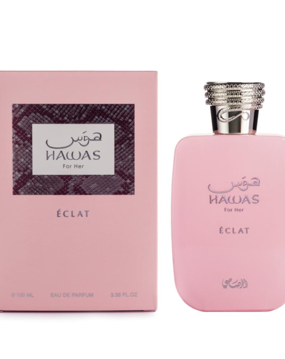 Rasasi Hawas For Her Eclat, Hawas Eclat, Rasasi Perfume, Women's EDP, Floral Fruity Gourmand, Red Berry Perfume, Bergamot Fragrance, Pear Scent, Jasmine Sambac, Tuberose Perfume, Violet Fragrance, Vanilla Perfume, Sandalwood, White Musk