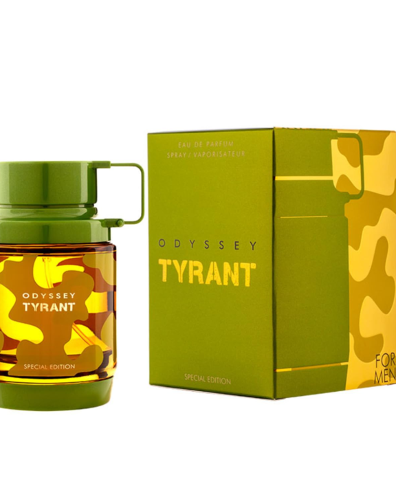 Armaf Odyssey Tyrant, Odyssey Tyrant EDP, Woody Aromatic Perfume, Masculine Fragrance, Green Fragrance, Cedarwood Perfume, Vetiver Fragrance, Amber Perfume, Long-Lasting Perfume, Bold Fragrance, Powerful Men's Perfume, Armaf Perfume