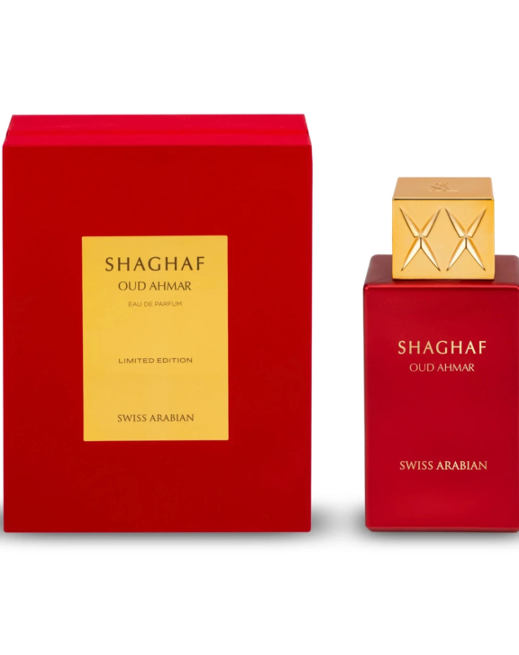 Swiss Arabian Shaghaf Oud Ahmar, Shaghaf Oud Ahmar, Swiss Arabian Perfume, Oud Ahmar Perfume, Oriental Oud Fragrance, Spicy Floral Perfume, Saffron Fragrance, Red Oud, Rose Perfume, Vanilla, Sandalwood, Amber, Musk, Arabian Perfume, Long Lasting Fragrance