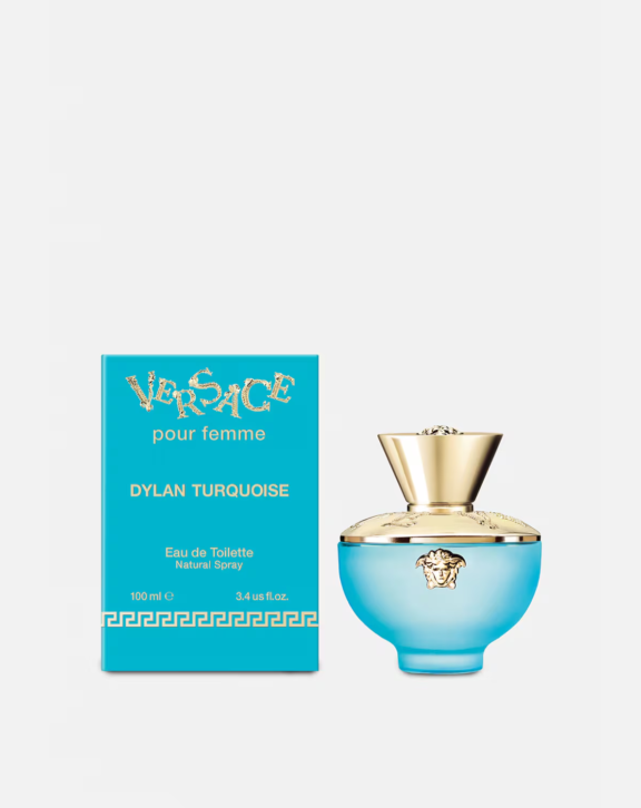 Versace Dylan Turquoise, Dylan Turquoise Perfume, Versace Women's Perfume, Women's Fragrance, Citrus Aromatic Fragrance, Lemon Perfume, Pink Pepper, Guava Fragrance, Black Currant, Jasmine Perfume, Pear Fragrance, Musk Perfume, Cedar Fragrance, Fresh Women's Perfume, Long Lasting Fragrance
