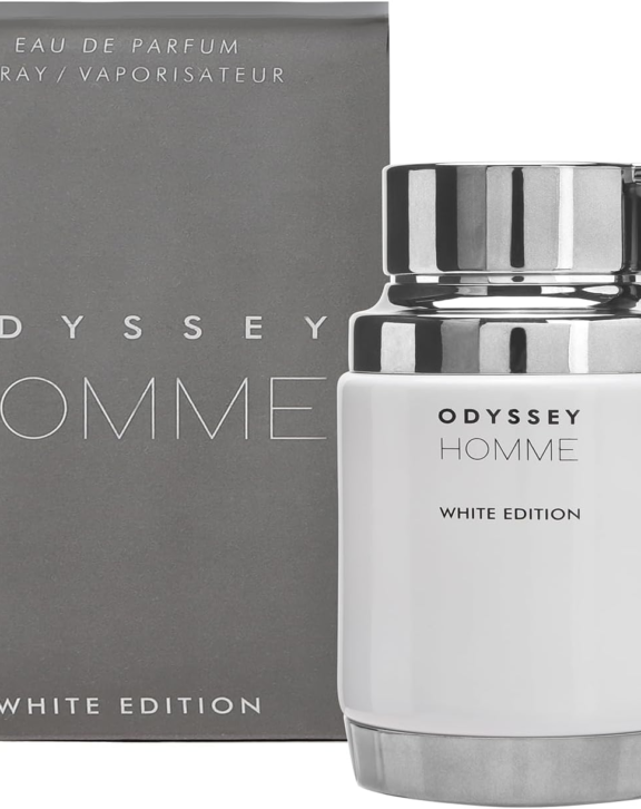 Armaf Odyssey Homme White Edition, Odyssey Homme White Edition, Woody Aromatic Perfume, Men's Fragrance, Men's Perfume, Fresh Fragrance, Lemon Perfume, Bergamot Scent, Black Pepper Fragrance, Lavender Perfume, Sandalwood Fragrance, Cedarwood Scent, Amber Perfume, Long-Lasting Fragrance