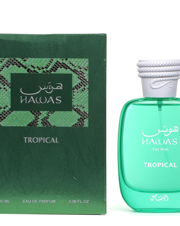 Rasasi Hawas Tropical, Hawas Tropical For Him, Rasasi Perfume, Men's EDP, Tropical Fragrance, Aquatic Perfume, Mango Fragrance, Pineapple Perfume, Coconut Water, Bergamot, Green Leaves, Sandalwood, Vetiver, Vanilla, Musk