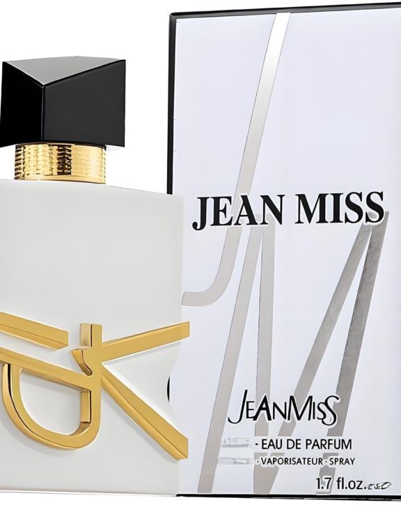 JEAN MISS, Eau de Parfum, Woody Floral, Citrus, Aromatic, Jasmine, Violet, Sandalwood, Amber, Musk, Fresh, Elegant, Sensual, Sophisticated, Long Lasting, Modern, Unisex, Luxury Fragrance.