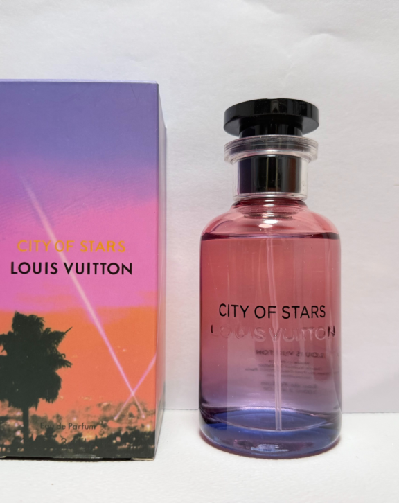 City of Stars, Louis Vuitton, unisex perfume, citrus fragrance, blood orange, bergamot, lemon, lime, mandarin, tiare flower, sandalwood, musk, fresh, radiant, vibrant, elegant