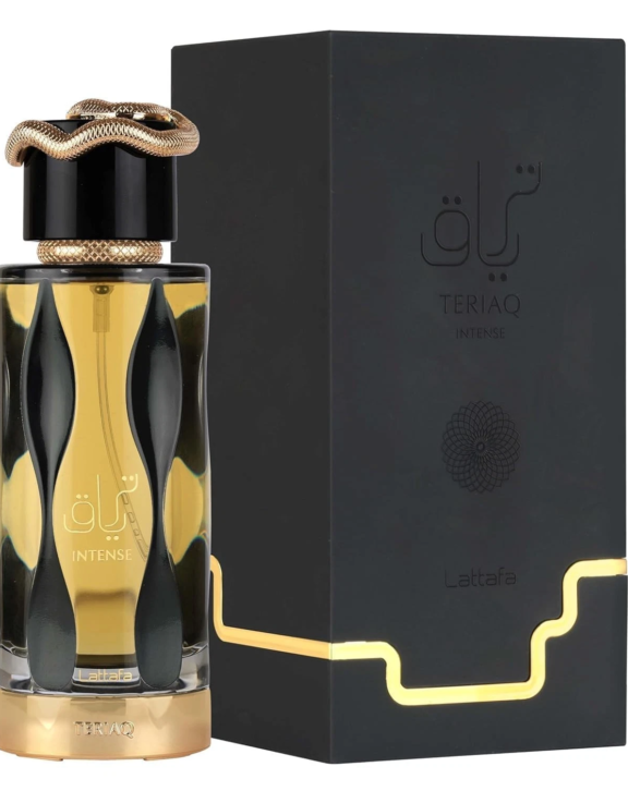 Lattafa Teriaq Intense, Teriaq Intense Perfume, Unisex Perfume, Woody Spicy Fragrance, Oud Perfume, Saffron Perfume, Ambergris Fragrance, Rose Perfume, Sandalwood Perfume, Musk Fragrance, Luxury Perfume, 100ml EDP