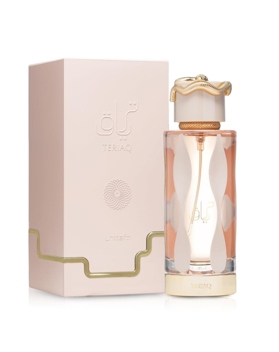 Lattafa Teriaq, Teriaq Perfume, Women's Perfume, Feminine Fragrance, Floral Woody Perfume, Sweet Perfume, Vanilla Fragrance, Rose Perfume, Jasmine Perfume, Musk Perfume, Long Lasting Perfume, 100ml EDP