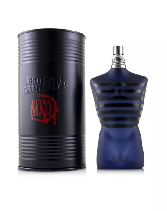 Jean Paul Gaultier, Ultra Male, Men's Perfume, Oriental Fougere, Pear, Lavender, Mint, Bergamot, Lemon, Cinnamon, Clary Sage, Caraway, Vanilla, Amber, Patchouli, Cedar, Sweet, Spicy, Woody, Seductive, Intense.