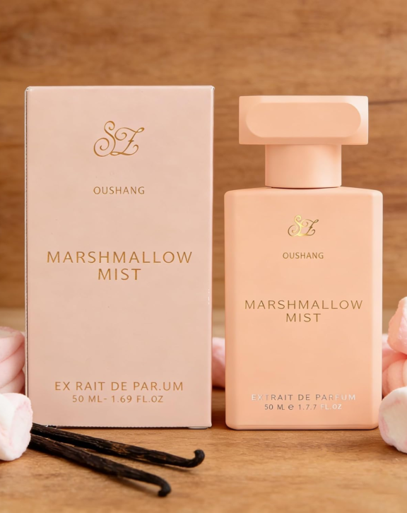 Marshmallow Mist, OUSHANG Marshmallow Mist, Marshmallow Perfume, Women's Perfume, Gourmand Perfume, Vanilla Fragrance, Sweet Perfume, Creamy Perfume, Whipped Cream Scent, Sugar Perfume, Jasmine Fragrance, Sandalwood Perfume, Musk Fragrance, Amber Perfume