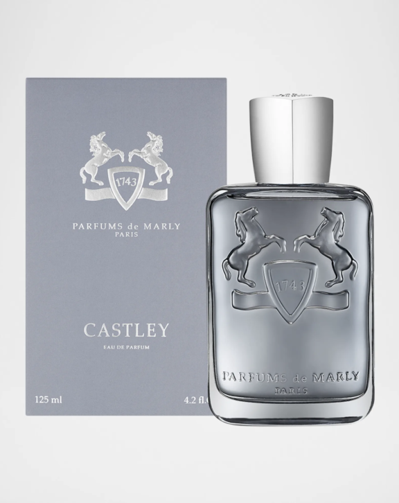 Castley Perfume, Parfums de Marly Castley, Castley EDP, Men's Perfume, Citrus Aromatic Perfume, Bergamot Fragrance, Ginger Perfume, Black Pepper Fragrance, Neroli Perfume, Woody Fragrance, Akigalawood, Benzoin Perfume, Luxury Men's Perfume