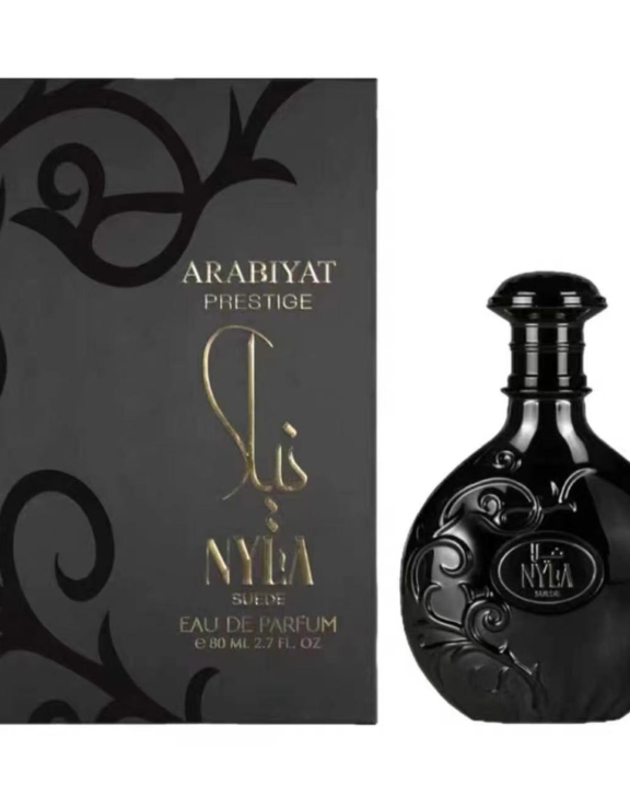 Arabiyat Prestige Nyla Suede, Women's Eau de Parfum, Oriental Floral Fragrance, Woody Musk Perfume, Luxury Women's Perfume, Rose Fragrance, Jasmine Perfume, Vanilla Scent, Suede Perfume, Elegant Fragrance, Long Lasting Perfume, Arabic Luxury Perfume