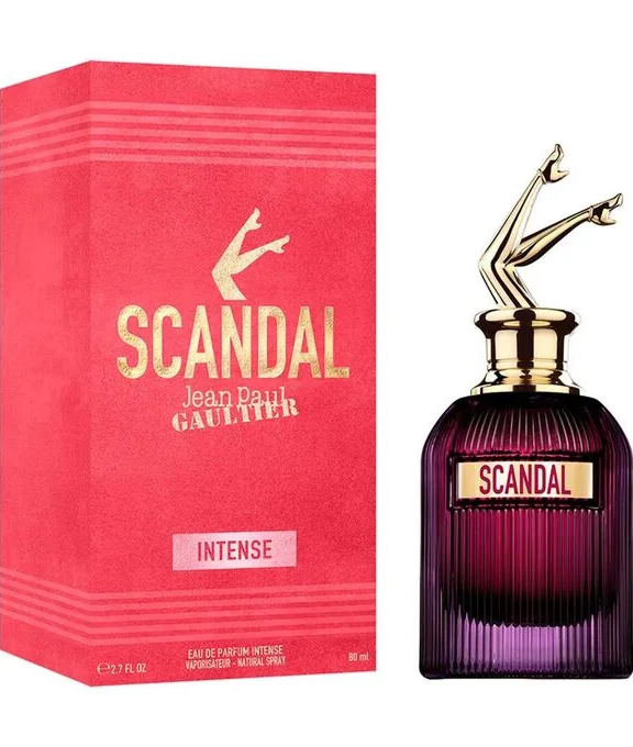 Jean Paul Gaultier, Scandal Intense, Women's Perfume, Oriental Floral, Cardamom, Ylang-Ylang, Vanilla Absolute, Sweet, Floral, Spicy, Warm, Creamy, Sensual, Intense, Elegant, Sophisticated, Luxury Fragrance.