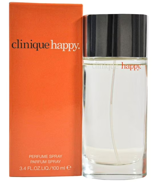 Clinique Happy, Happy perfume, Clinique fragrance, citrus perfume, floral fruity fragrance, women's perfume, bergamot scent, mandarin fragrance, jasmine perfume, fresh apple, musk fragrance, amber perfume, fresh daytime fragrance