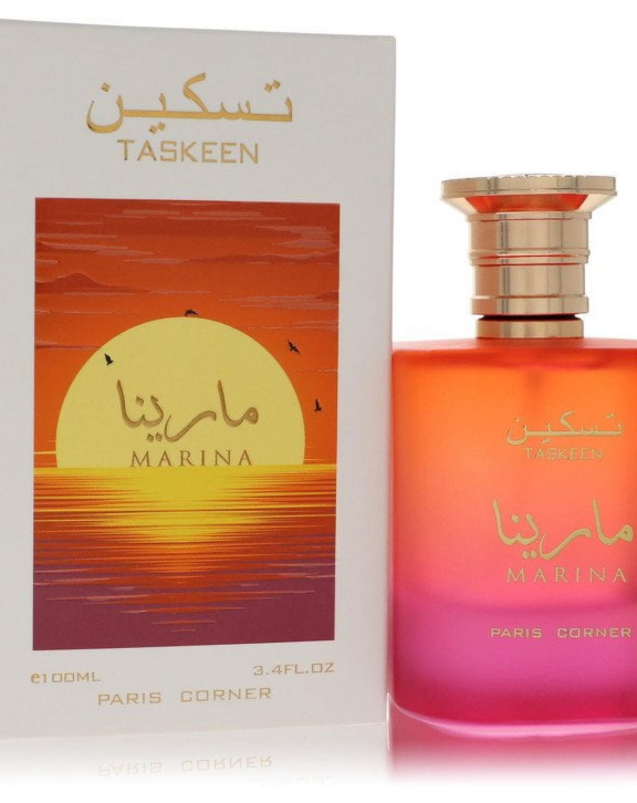 Paris Corner Taskeen Marina, Taskeen Marina Perfume, Paris Corner Perfume, Fruity Floral Perfume, Oriental Fragrance, Tropical Perfume, Pear Fragrance, Jasmine Perfume, Amber Perfume, Sandalwood Fragrance, Musk Perfume, Summer Perfume, EDP