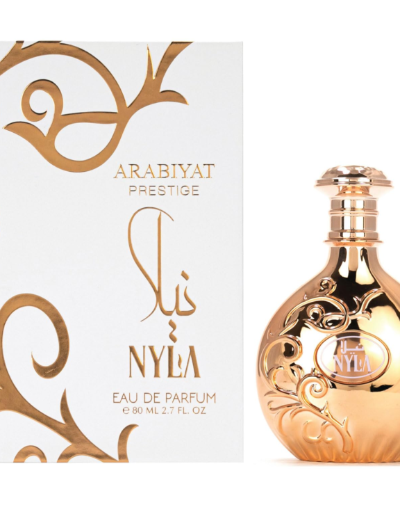 Arabiyat Prestige Nyla, Women's Eau de Parfum, Oriental Floral Perfume, Arabian Luxury Fragrance, Saffron Perfume, Rose Fragrance, Oud Perfume, Jasmine Scent, Amber Fragrance, Sandalwood Perfume, Long Lasting Perfume, Elegant Women's Scent
