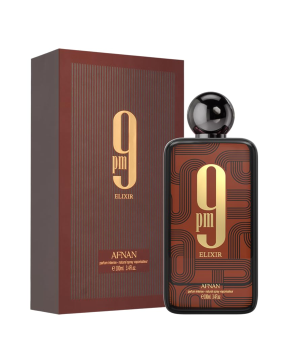 Afnan 9 PM Elixir, 9 PM Elixir Parfum Intense, Afnan Perfume, Men's Luxury Fragrance, Woody Spicy Perfume, Oud Perfume, Amber Fragrance, Saffron Perfume, Cinnamon Fragrance, Sandalwood Perfume, Patchouli Scent, Long Lasting Perfume, Masculine Fragrance, Premium Eau de Parfum, Evening Perfume, Bold Men's Perfume, Oriental Woody Fragrance, Afnan 9 PM Elixir EDP.