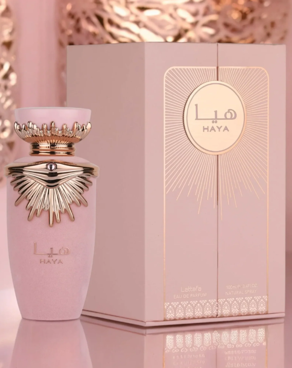 Lattafa Haya, Haya Perfume, Haya EDP, Women's Perfume, Oriental Floral Perfume, Fruity Floral Fragrance, Peach Perfume, Rose Perfume, Jasmine Fragrance, Vanilla Perfume, Sweet Perfume, Long Lasting Perfume