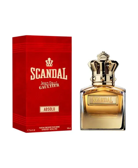Jean Paul Gaultier, Scandal Pour Homme Absolu, Men's Perfume, Luxury Fragrance, Woody Gourmand, Mirabelle, Chestnut, Sandalwood, Sweet, Fruity, Warm, Woody, Sensual, Intense, Sophisticated, Evening Fragrance.