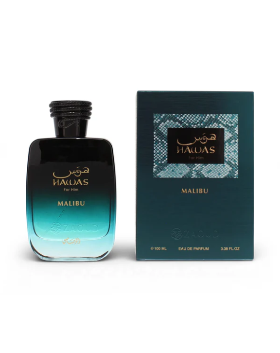 Rasasi Hawas Malibu, Hawas For Him Malibu, Rasasi Perfume, Men's EDP, Aquatic Woody Citrus, Bergamot Perfume, Mint Fragrance, Marine Scent, Lavender, Rosemary, Sea Salt, Cedarwood, Vetiver, White Musk
