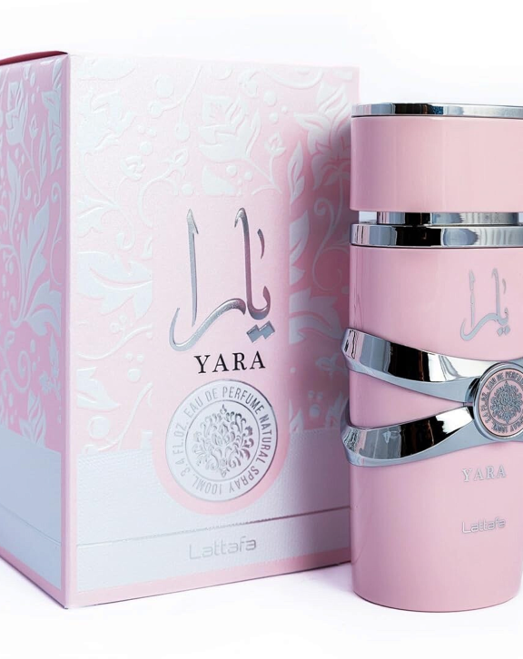 Yara, Lattafa, women’s perfume, vanilla perfume, oriental fragrance, gourmand, fruity, floral, sweet, creamy, musk, sandalwood, tropical, feminine, Eau de Parfum