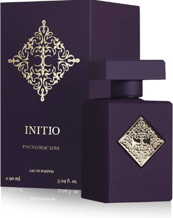Initio Parfums Privés, Psychedelic Love, Unisex Perfume, Floral Fragrance, Ylang-Ylang, Bergamot, Heliotrope, Hedione, Bulgarian Rose, Myrrh, Sandalwood, Powdery, Floral, Woody, Balsamic, Sensual, Elegant, Sophisticated, Luxury Fragrance.
