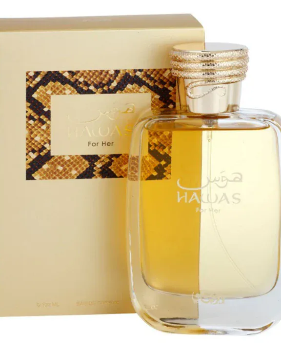 Hawas Women Perfume, Hawas For Her, Women's EDP, Fruity Floral Perfume, Oriental Fragrance, Bergamot, Pear, Jasmine Sambac, Tuberose, Vanilla, Amber, Sandalwood, Long Lasting Perfume, 100ml Perfume