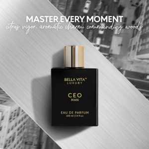 Bella Vita CEO Man, CEO Man perfume, men’s perfume, men’s fragrance, aromatic fragrance, woody perfume, spicy fragrance, bergamot perfume, lavender fragrance, sage perfume, sandalwood fragrance, vetiver perfume, professional fragrance, luxury Eau de Parfum, long-lasting men’s perfume