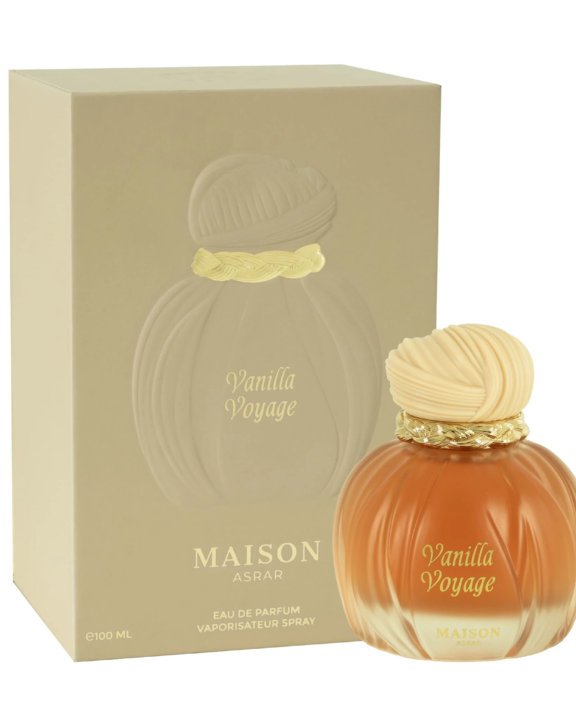 Maison Asrar Vanilla Voyage, Maison Asrar, vanilla perfume, gourmand fragrance, oriental fragrance, woody perfume, coconut, mandarin, amber, frangipani, jasmine, sandalwood, patchouli, tonka bean, musk, warm, creamy, sweet, luxurious, comforting