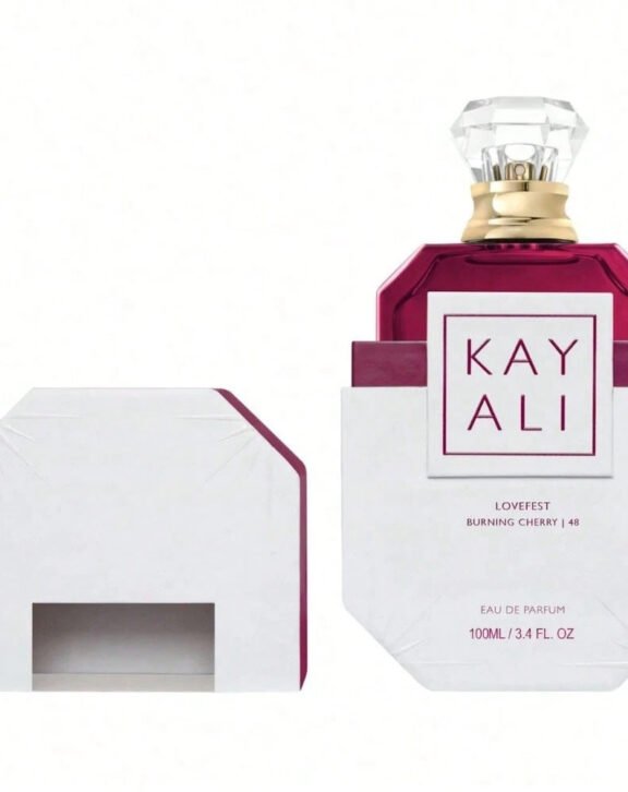 KAYALI Lovefest Burning Cherry 48, Burning Cherry, KAYALI, women's fragrance, unisex fragrance, cherry perfume, fruity fragrance, gourmand fragrance, woody fragrance, praline, tonka bean, palo santo, patchouli