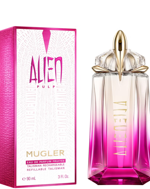 Mugler Alien Pulp, Alien Pulp Perfume, Mugler Perfume, Women's Perfume, Floral Fruity Fragrance, Raspberry Perfume, Lemon Peel Fragrance, Jasmine Perfume, Green Mandarin, Sweet Orange, Musk Perfume, Cashmeran Fragrance, Vanillin Perfume, Citrus Floral Perfume