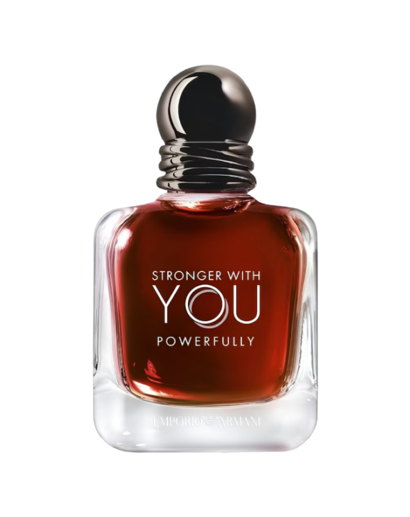 Stronger With You Powerfully, Emporio Armani, Giorgio Armani, men's fragrance, Eau de Parfum, cherry fragrance, vanilla fragrance, amberwood, chestnut, spicy fragrance, warm fragrance, oriental vanilla &nbsp;