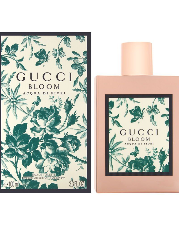    Gucci Bloom Acqua di Fiori, Gucci, Eau de Toilette, women’s fragrance, floral green, Jasmine Sambac, Tuberose, Rangoon Creeper, Narcissus, Cassis, Pear, Bergamot, Musk, Sandalwood, Vetiver, fresh floral perfume