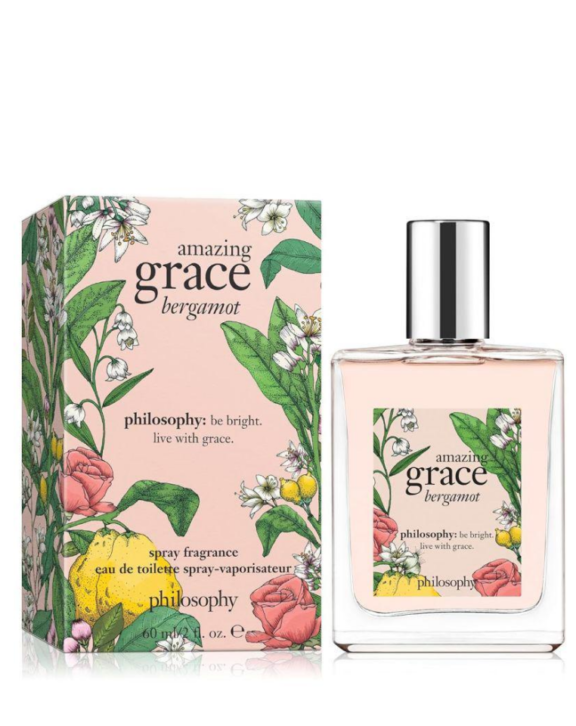 Philosophy Amazing Grace Bergamot, Amazing Grace Bergamot EDT, Philosophy Perfume, Women's Perfume, Floral Citrus Fragrance, Bergamot Perfume, Lemon Fragrance, Mandarin Orange, Lily of the Valley, Jasmine, Rose, Musk, Sandalwood, Amber