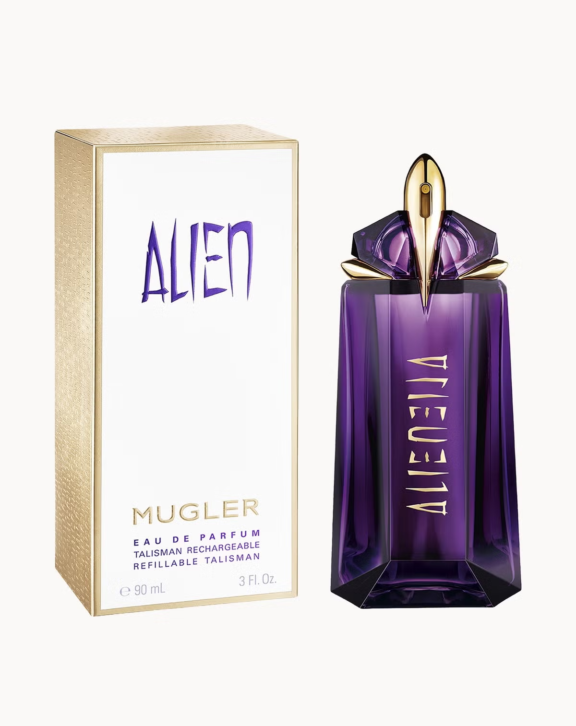 Mugler Alien, Alien Perfume, Mugler Perfume, Women's Perfume, Oriental Woody Fragrance, Jasmine Sambac Perfume, Amber Fragrance, Bergamot Perfume, Lemon Fragrance, Orange Blossom Perfume, Cashmere Wood, White Musk Perfume, Luxury Perfume, Floral Perfume